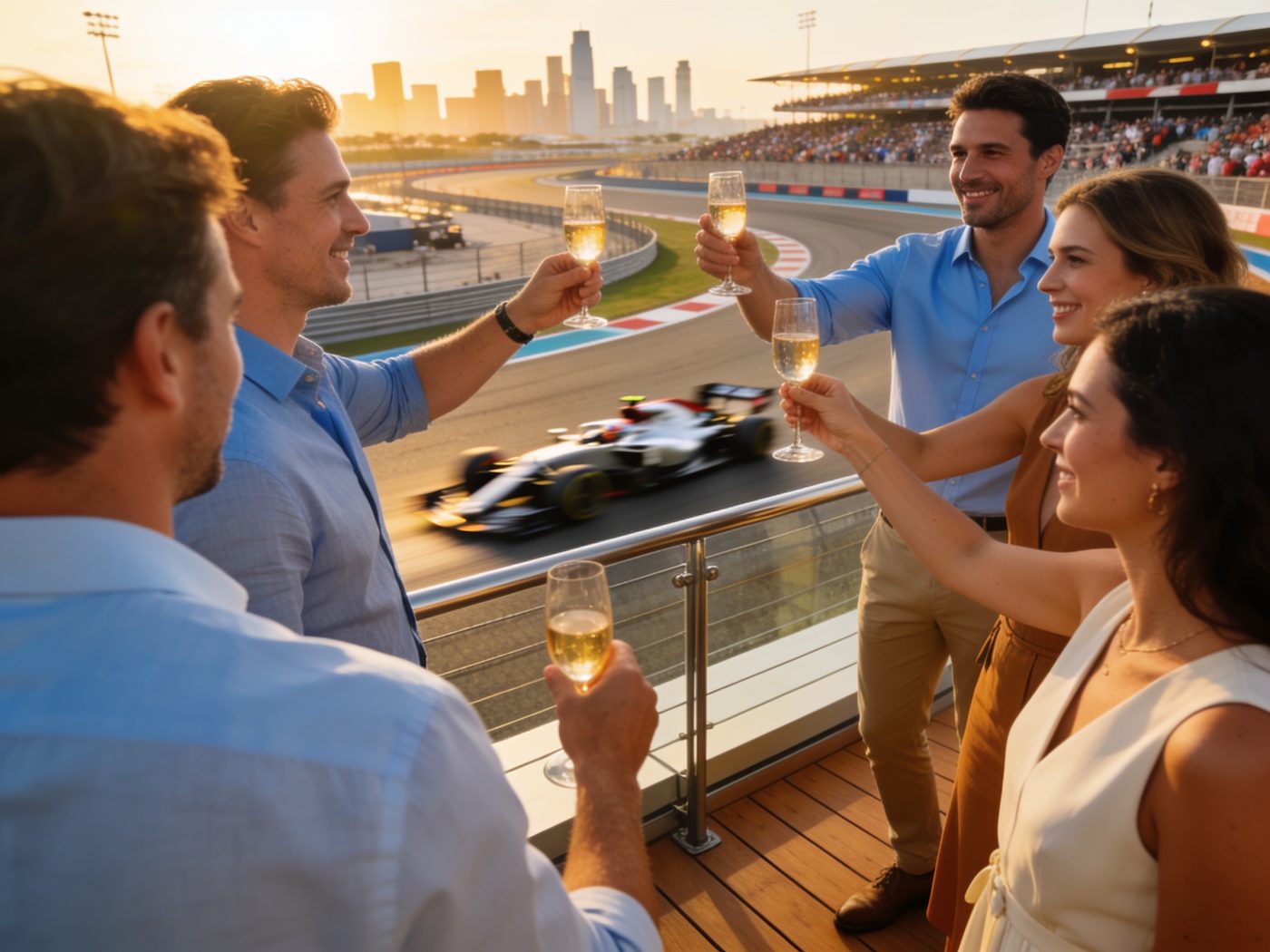 Corporate hospitality at a Formula 1 race weekend